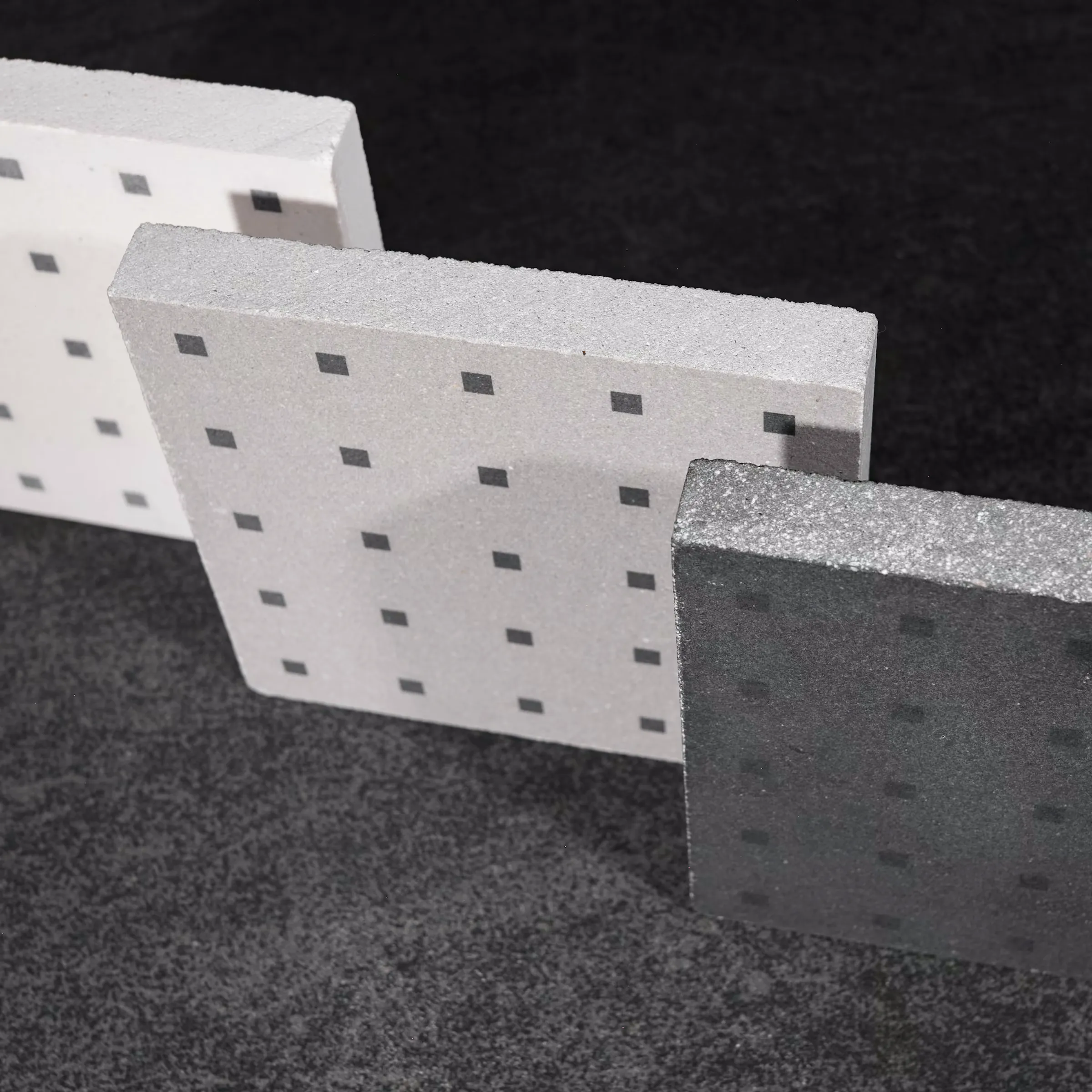 Azulejos hidráulicos de cemento blanco, gris y negro para pavimento y revestimiento, fabricados en monocapa, de bajo espesor y acabado de protección mate