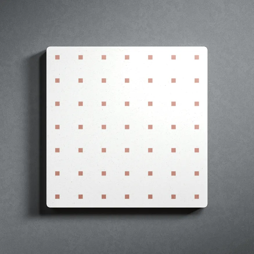 Concrete tiles - Epoque 15x15 white red