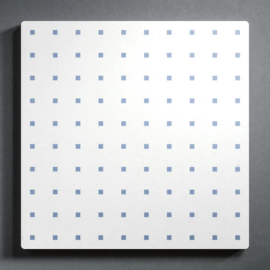 Concrete tiles - Epoque 20x20 white blue