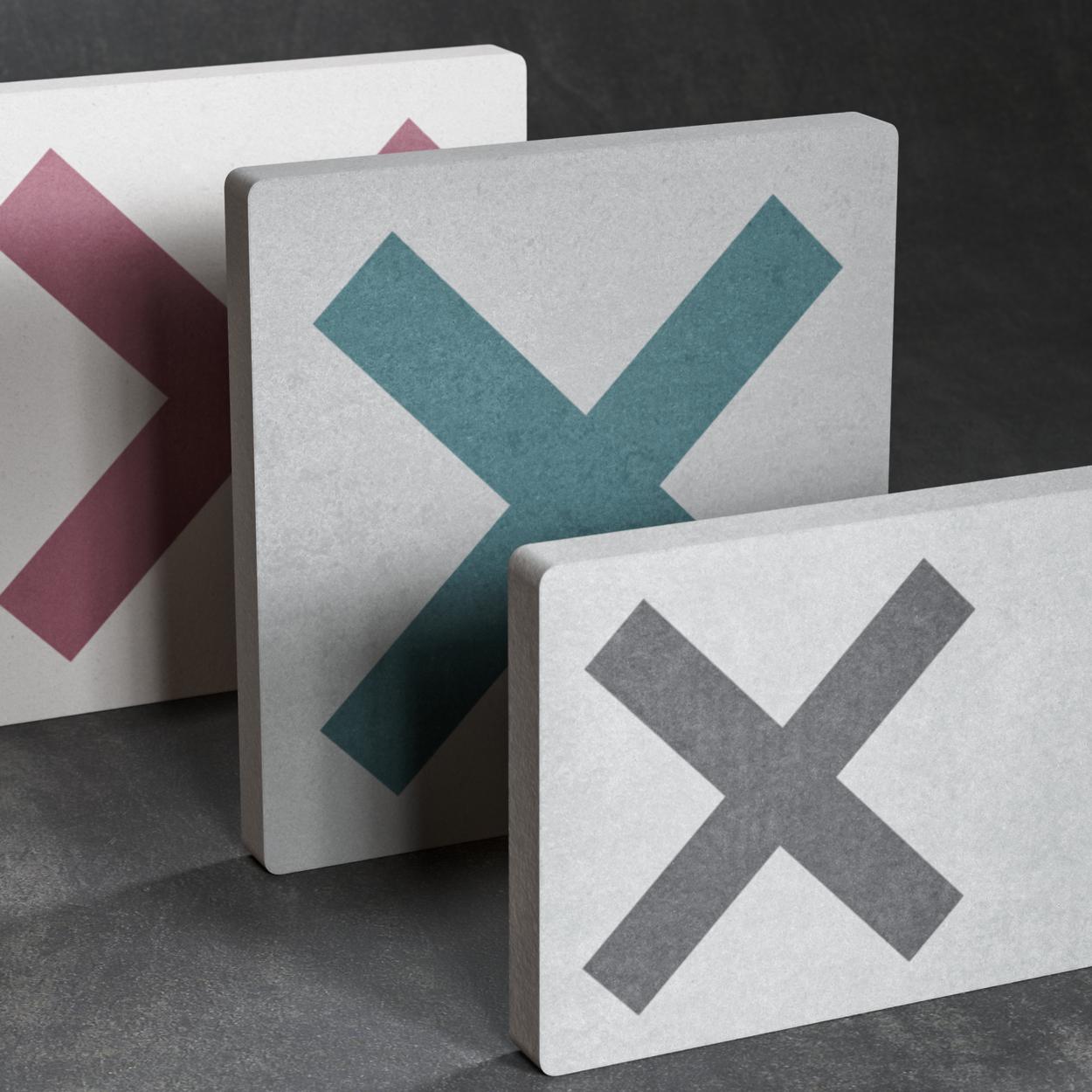 Concrete tiles in various formats