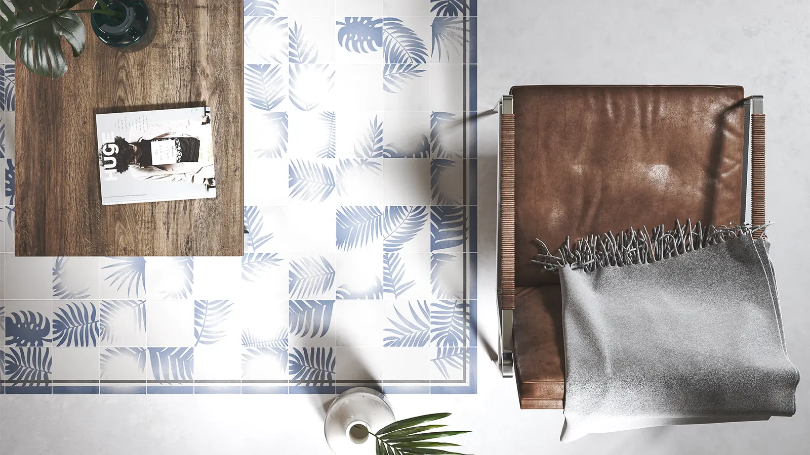 Floor covering made of microcement