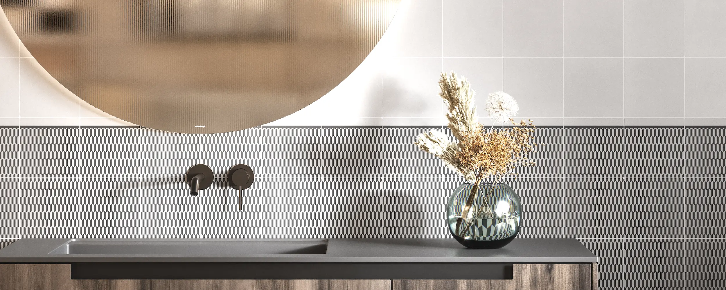 Original floor and wall tiles