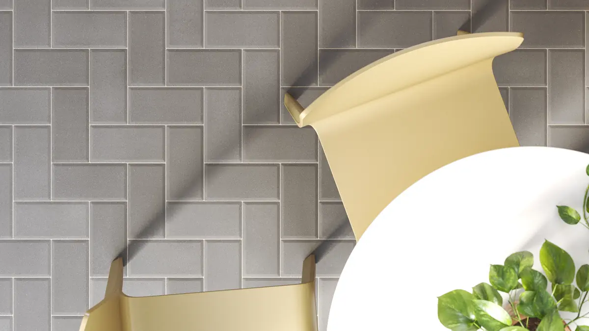 Grey concrete outdoor paver Outdoor paving with a bevel made of grey concrete